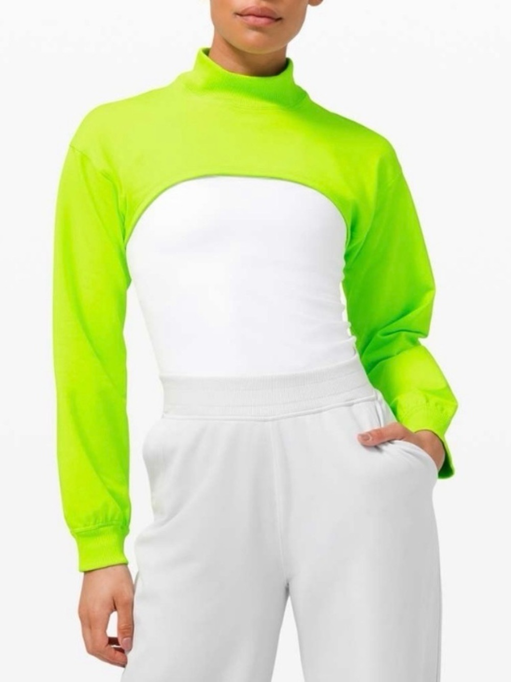 Lululemon LA Super Crop Mock Neck Turtleneck Long Sleeve